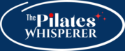 Logo with white text saying "The Pilates Whisperer".