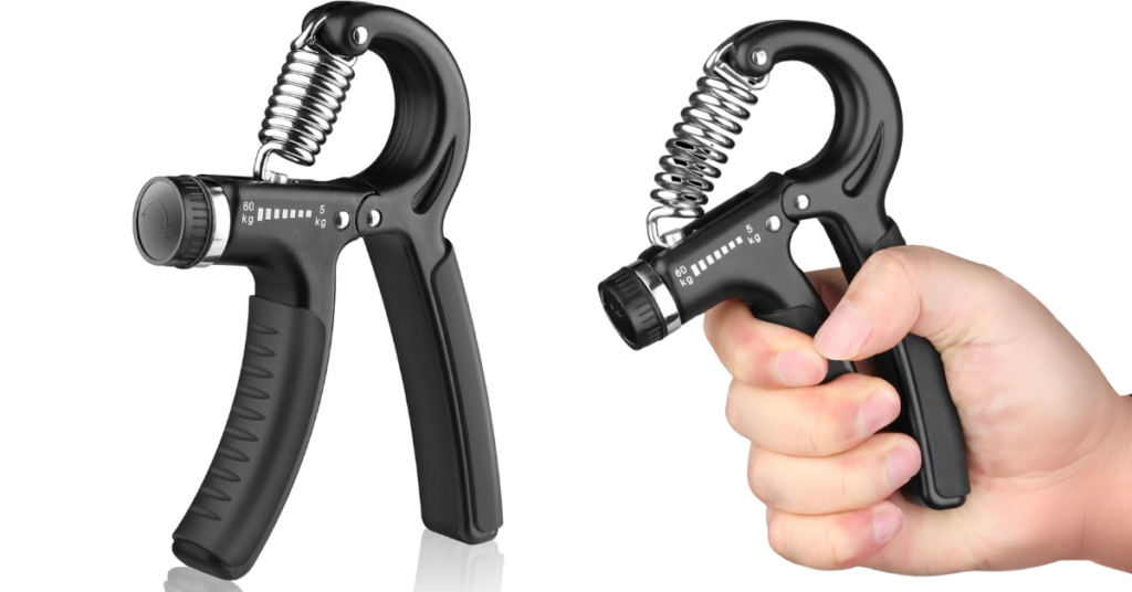 Hand using grip strengthening device