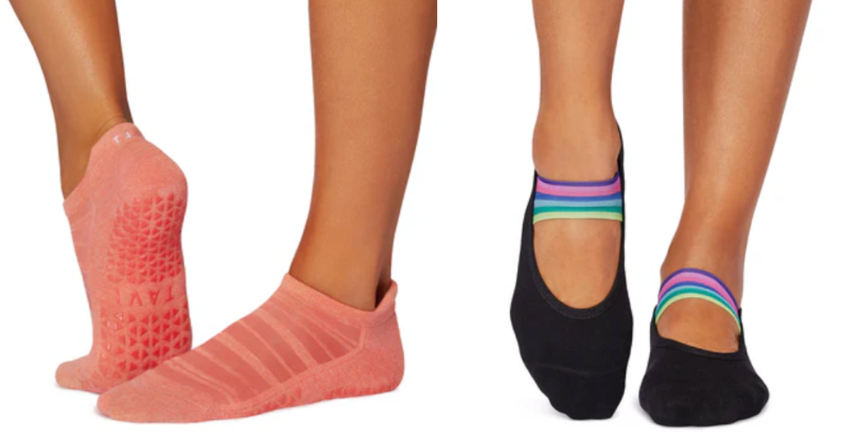 Colorful grip socks for Pilates